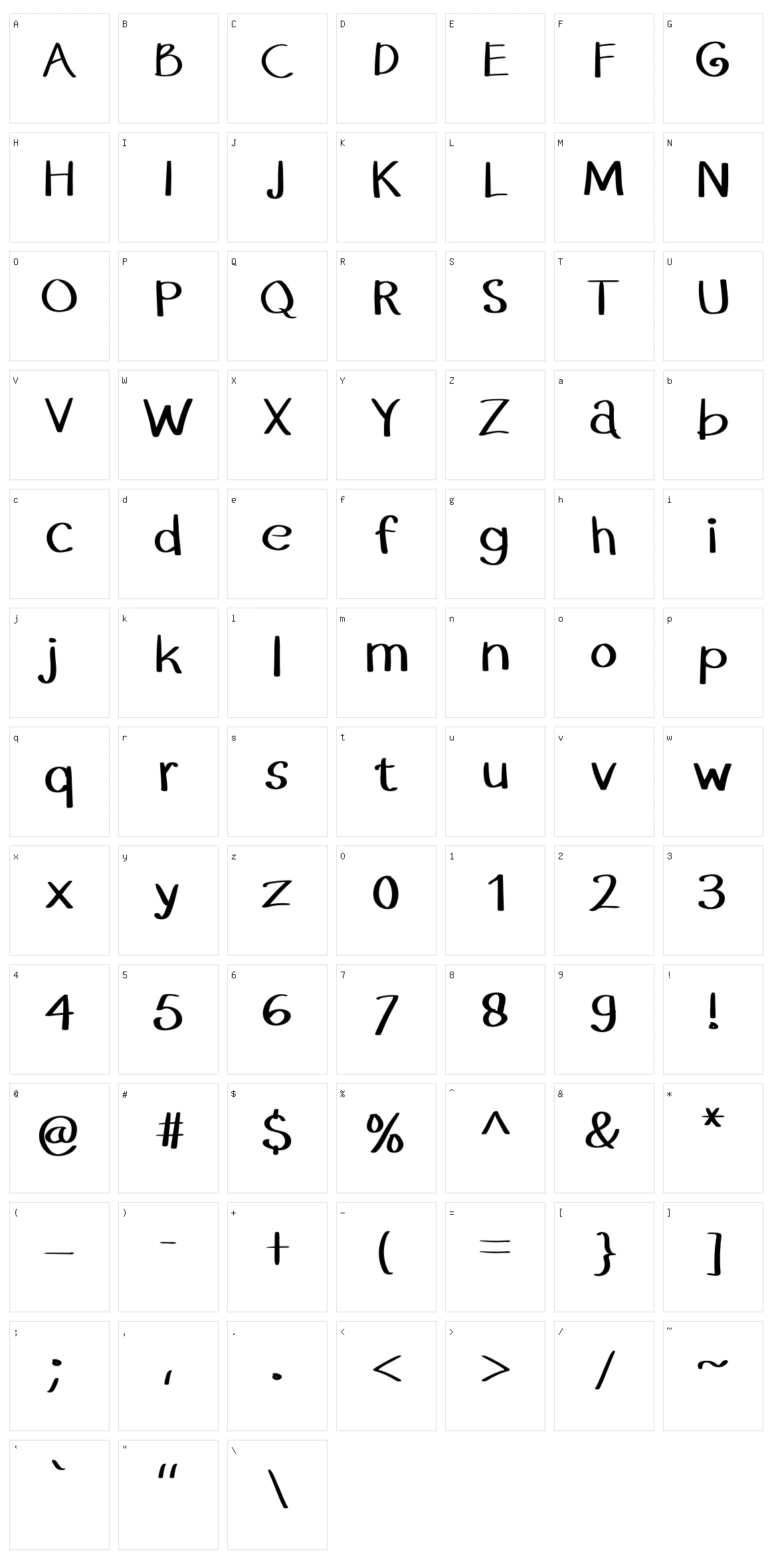 Night Love Character Set