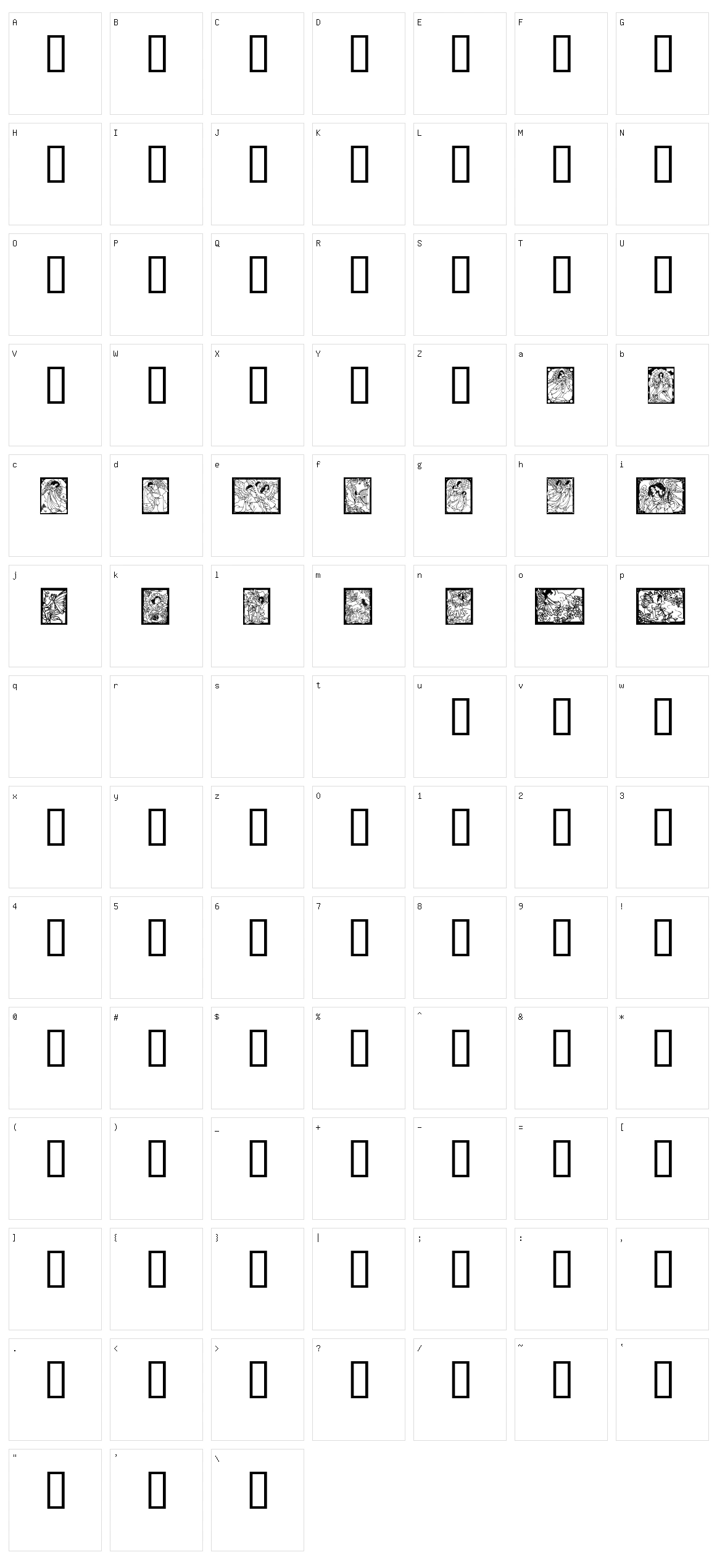 Angels Fairies Character Set