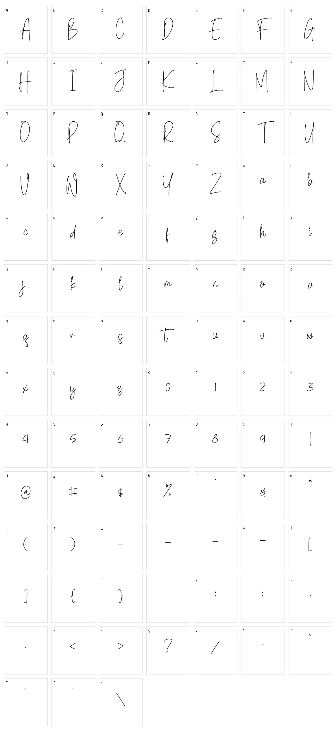 North Amsterdam Character Set