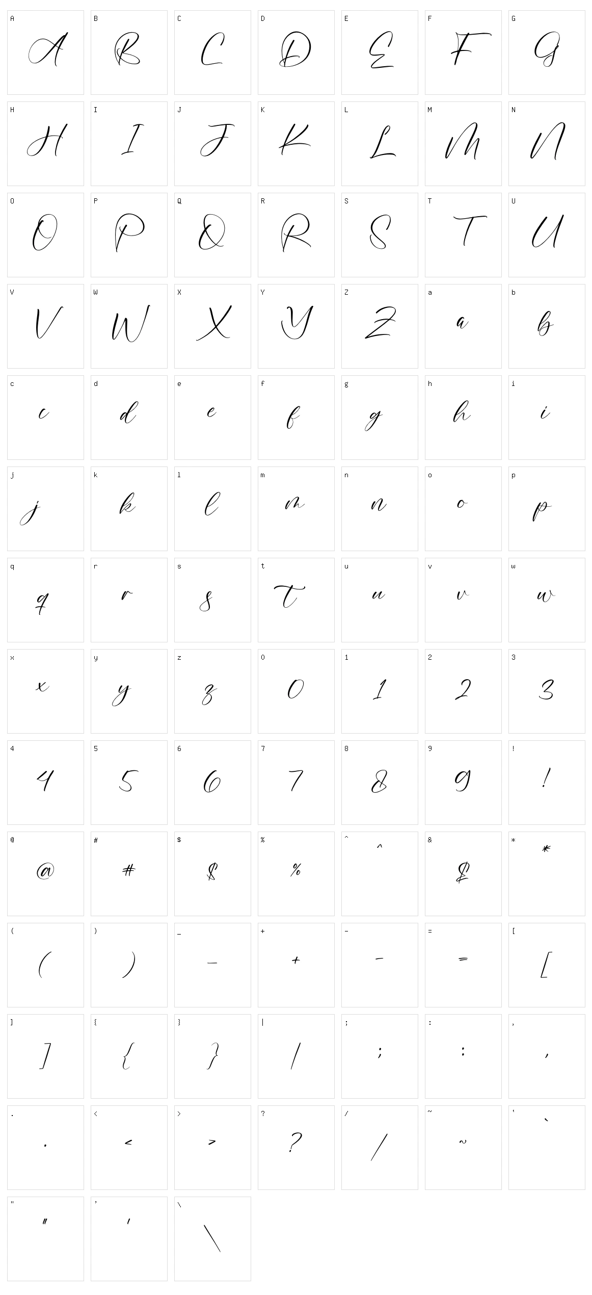 Nosttalgic Character Set