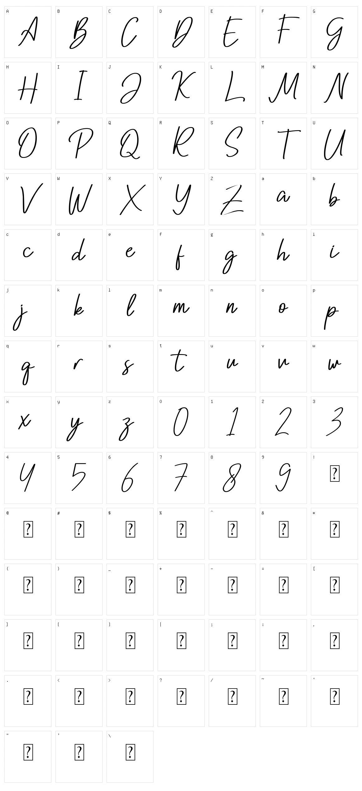 Nottingham Character Set