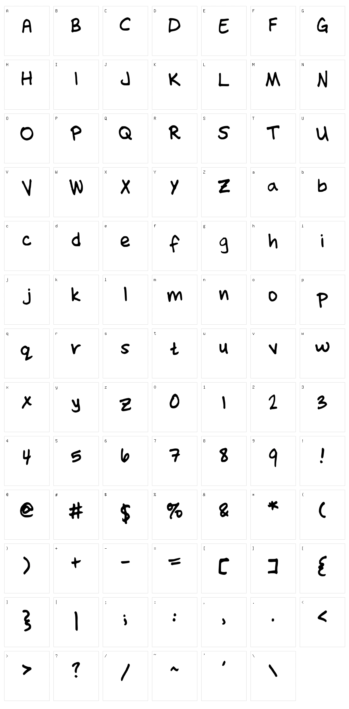 November 2 Character Set