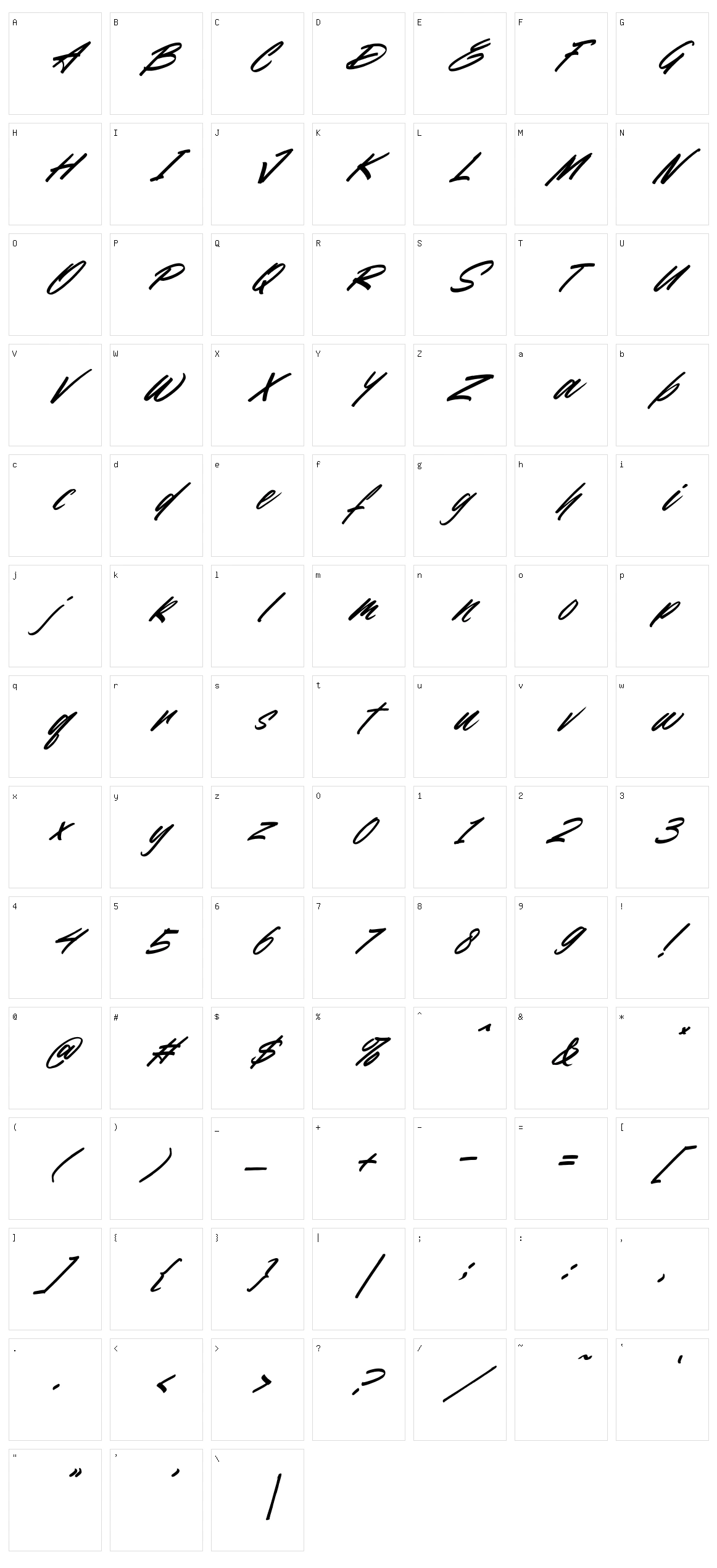Obsurd Character Set