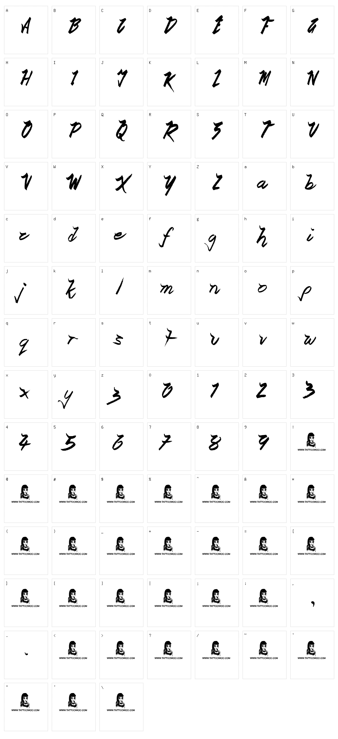 Ocean Rotation Character Set