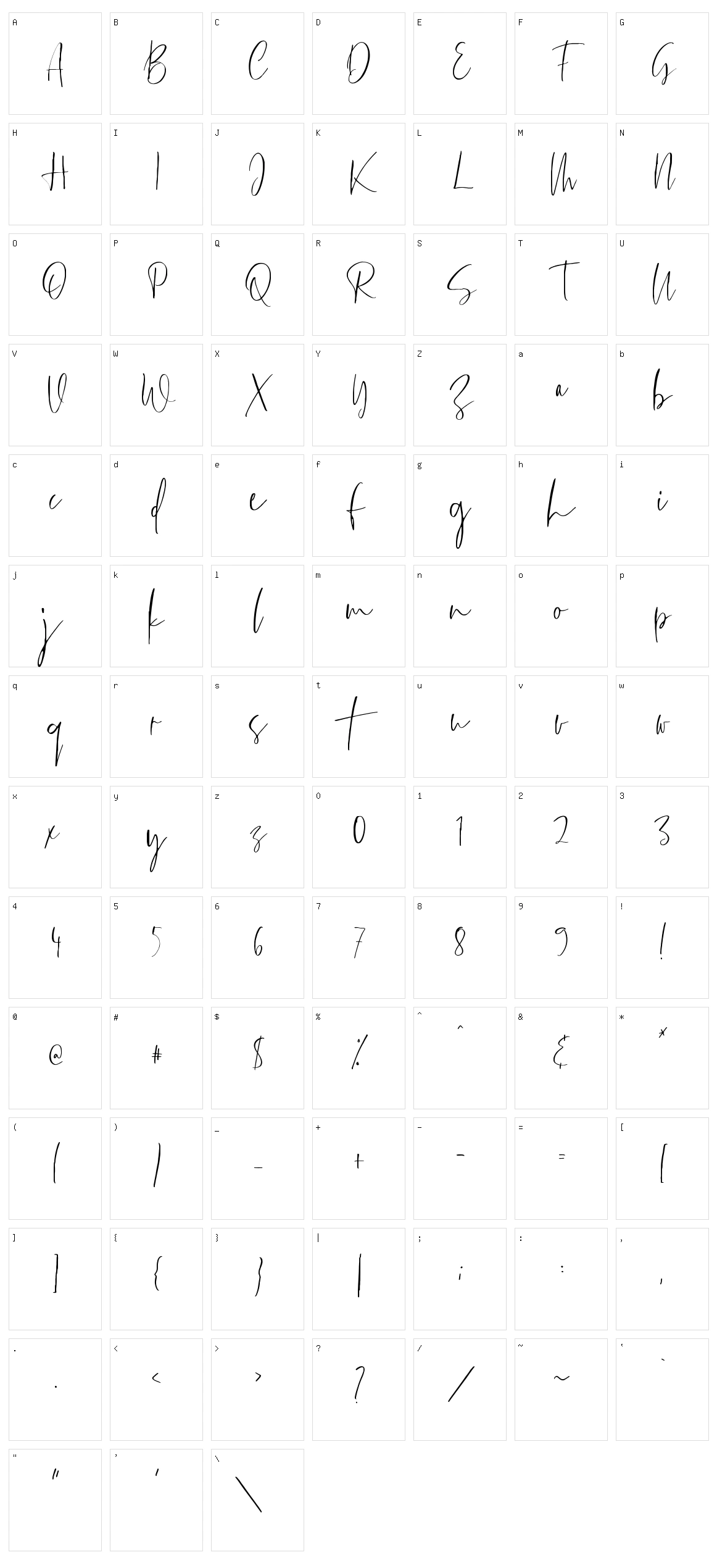 Oklahoma Character Set