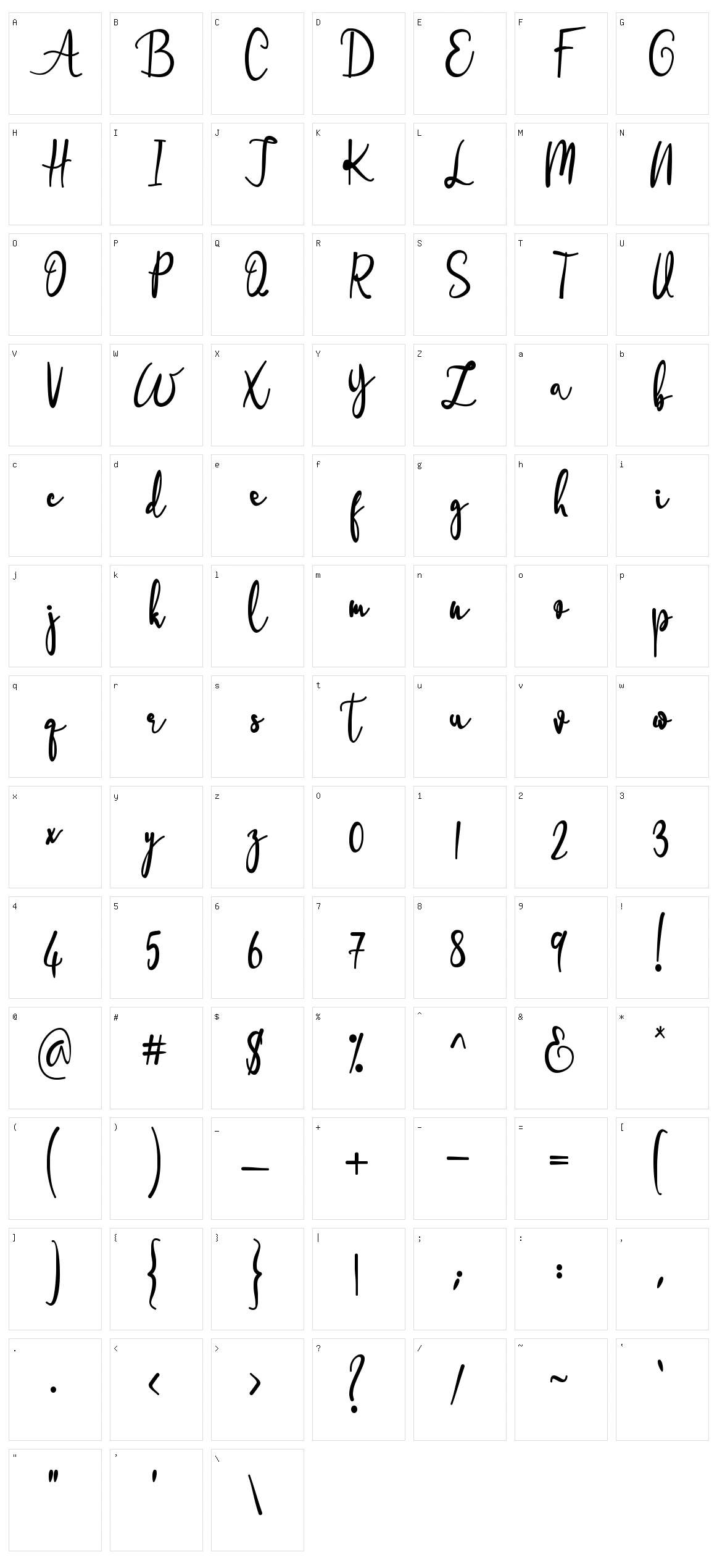 Onlyone Character Set