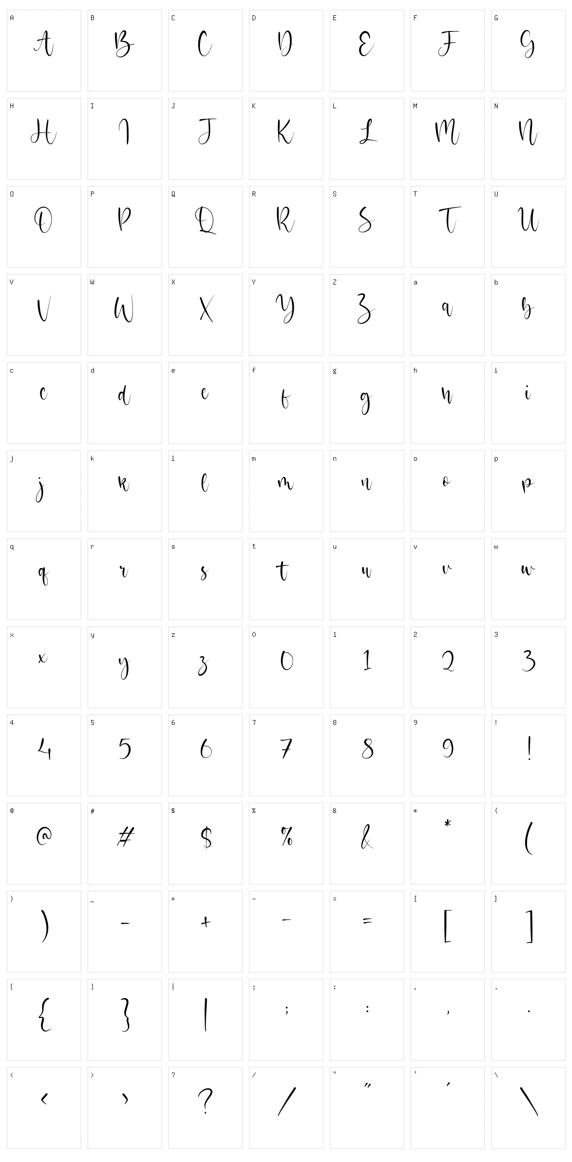 Oriental Dream Character Set