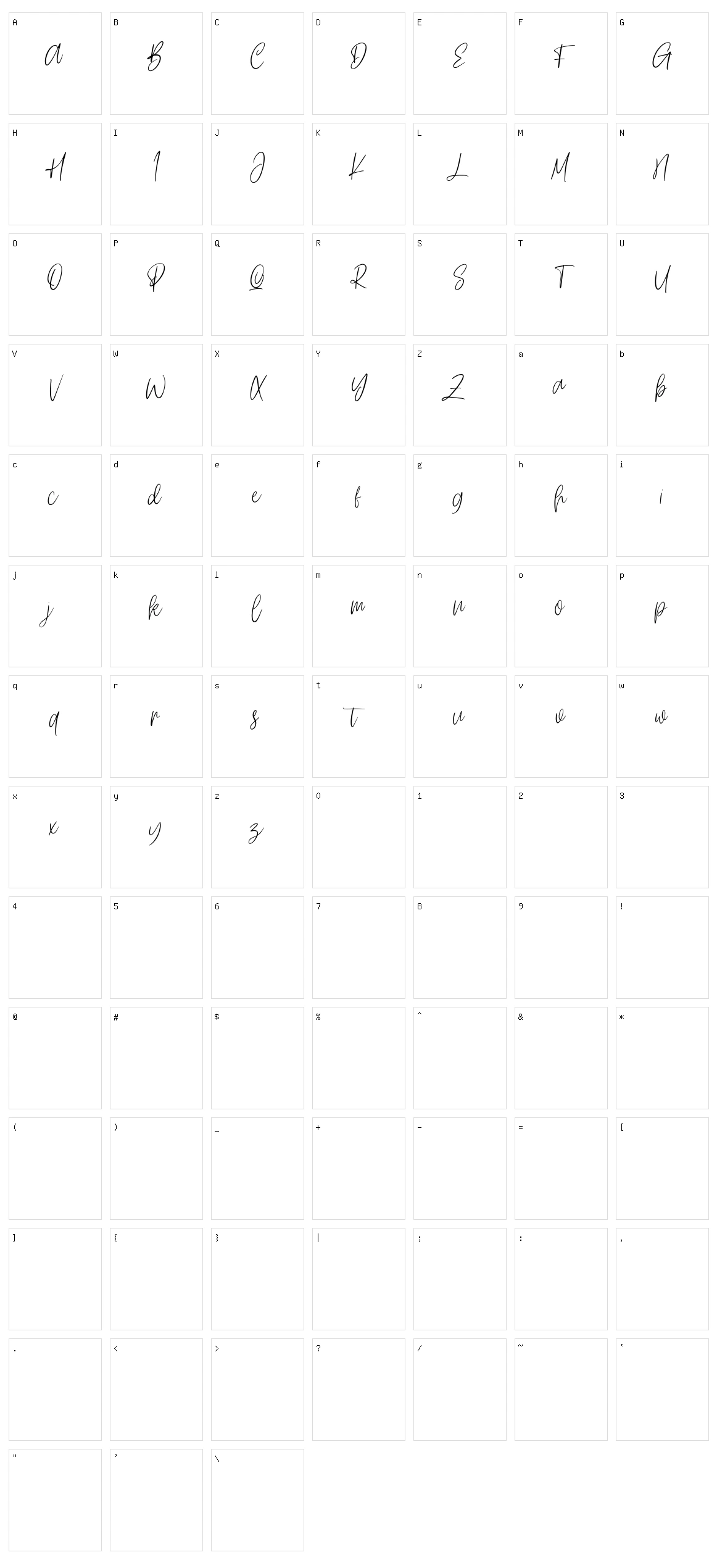 Osirish Character Set