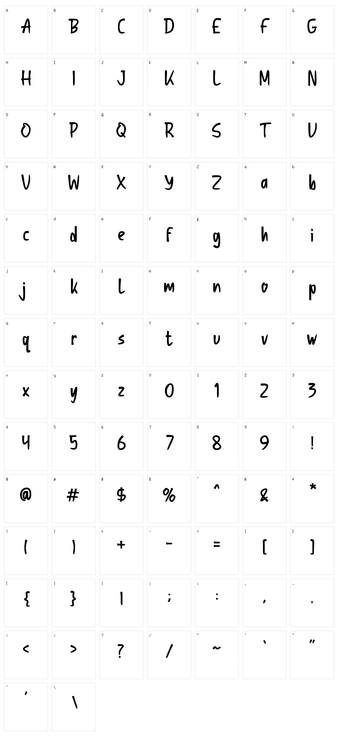 Osnabrug Character Set