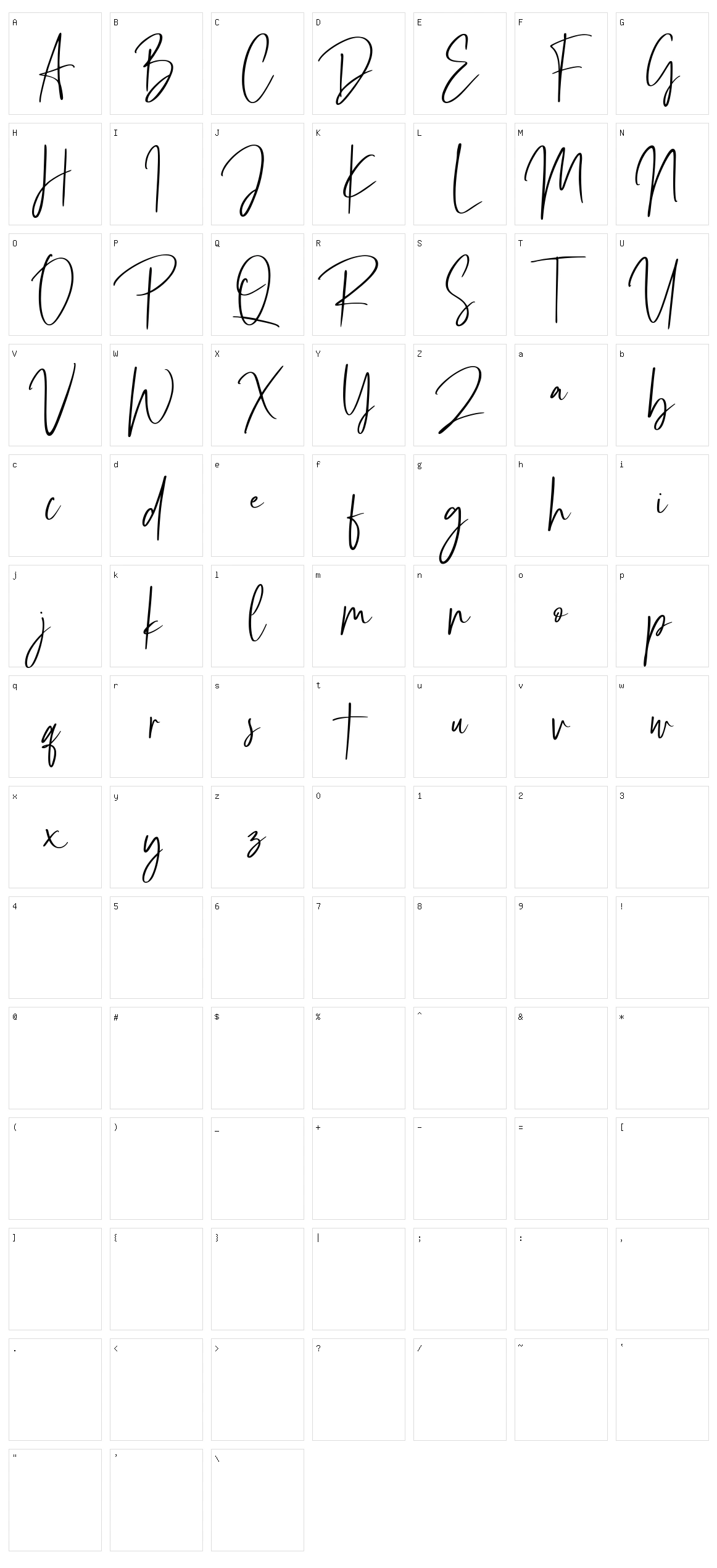 Ottawa Character Set