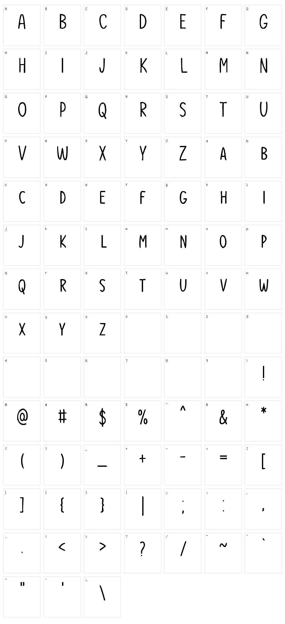 Our Daydream Character Set