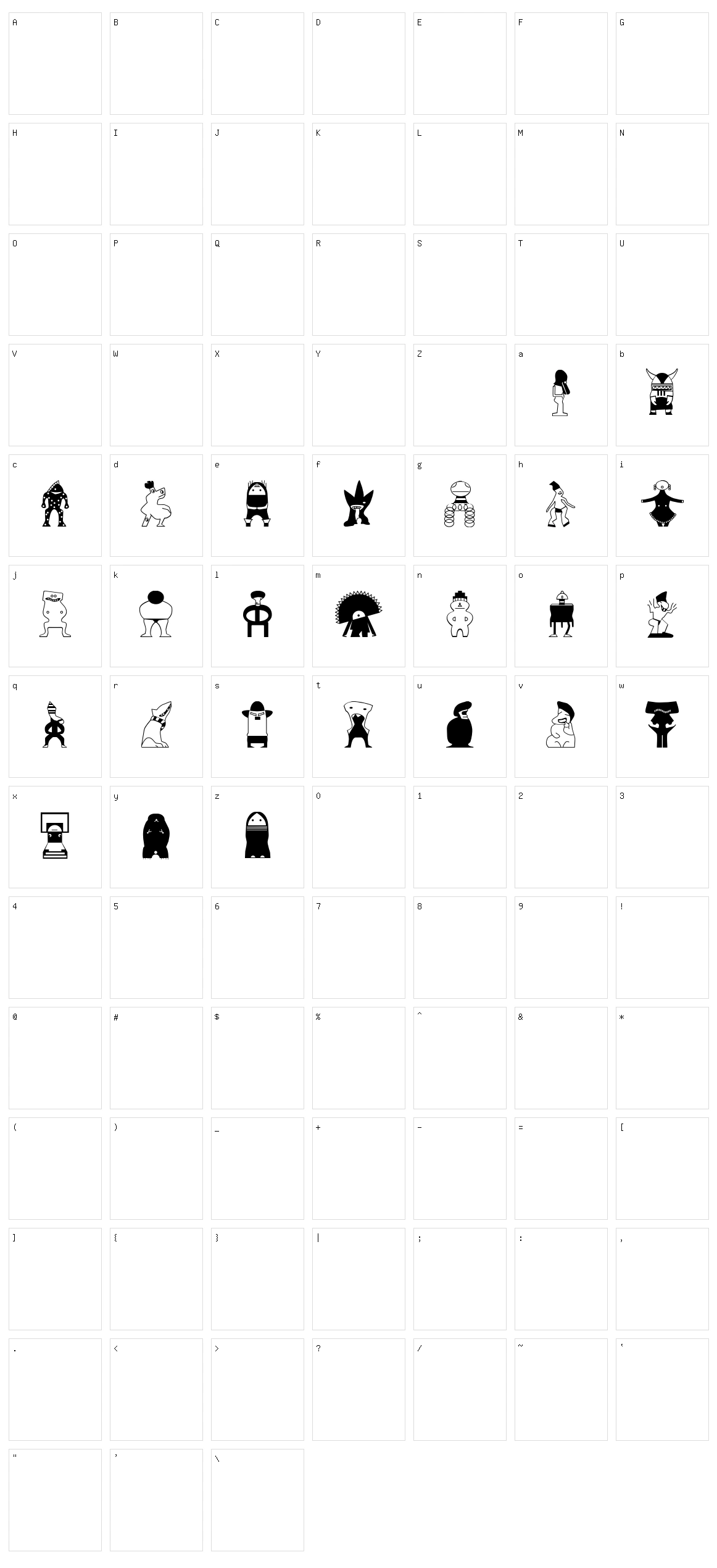 B Kings Character Set