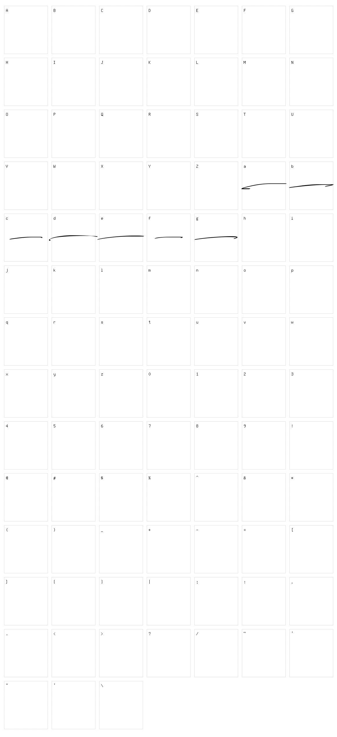 Over Thingking Character Set