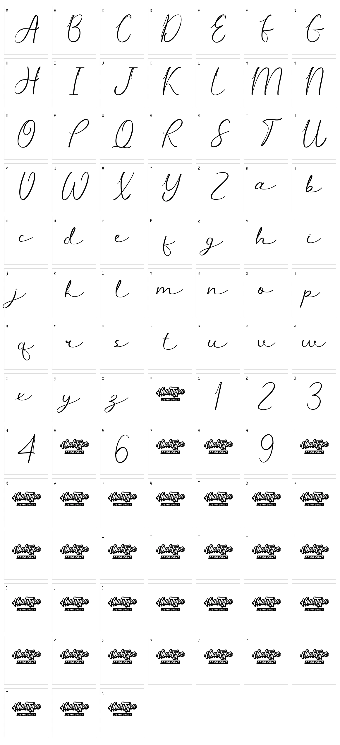 Over Thinking Character Set