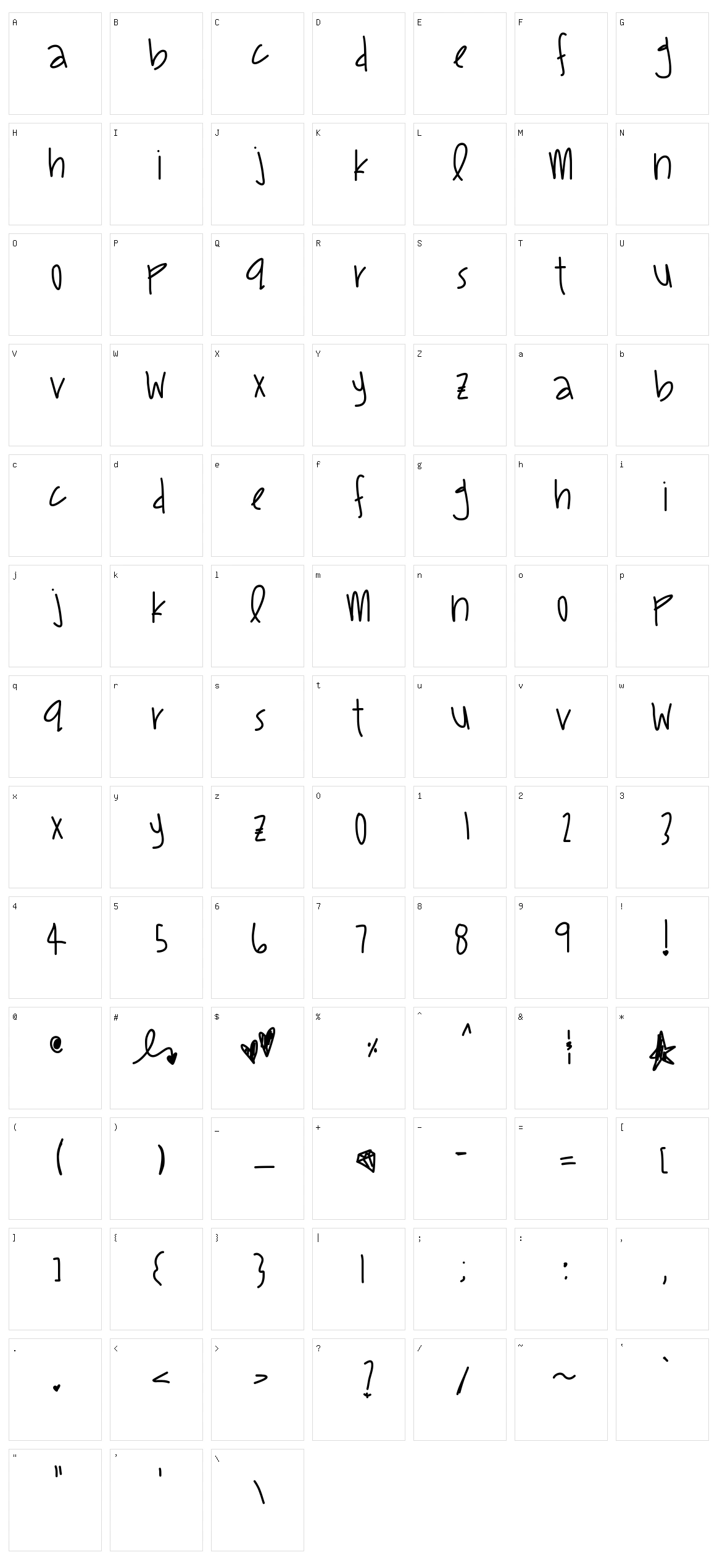 Own That Shhhh Character Set