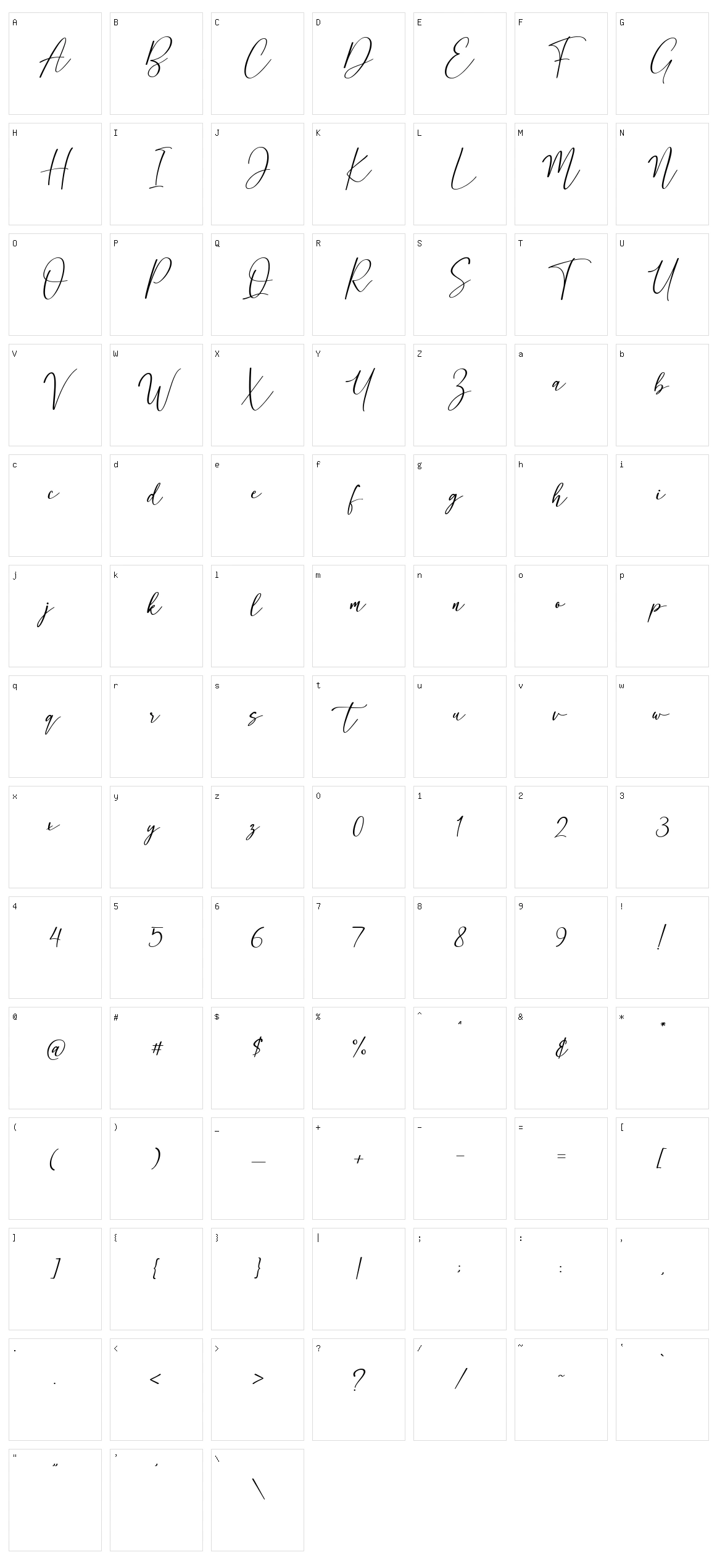 Pantole Character Set