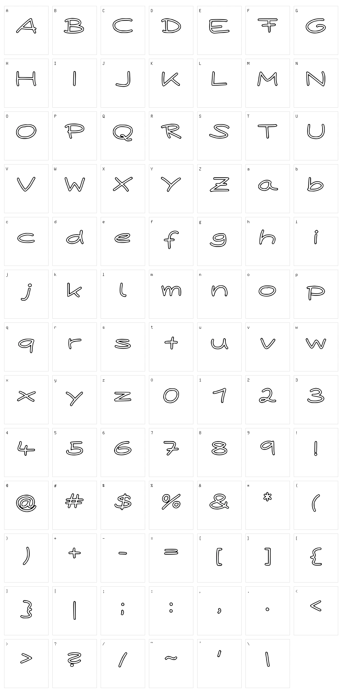 Paper Plane Character Set