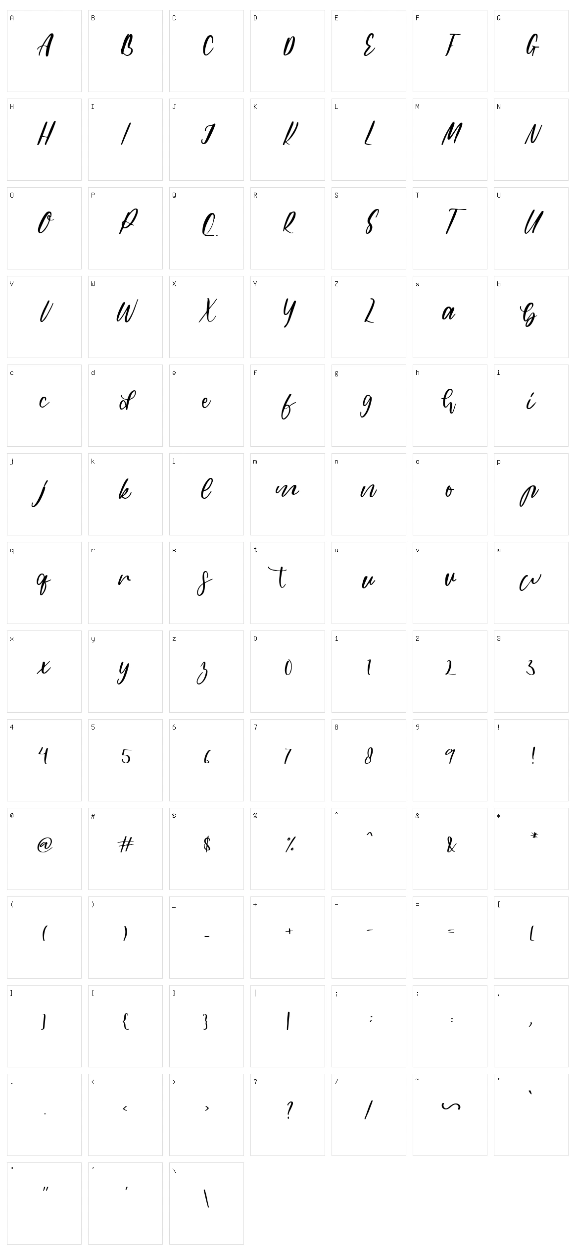 Paramore Character Set