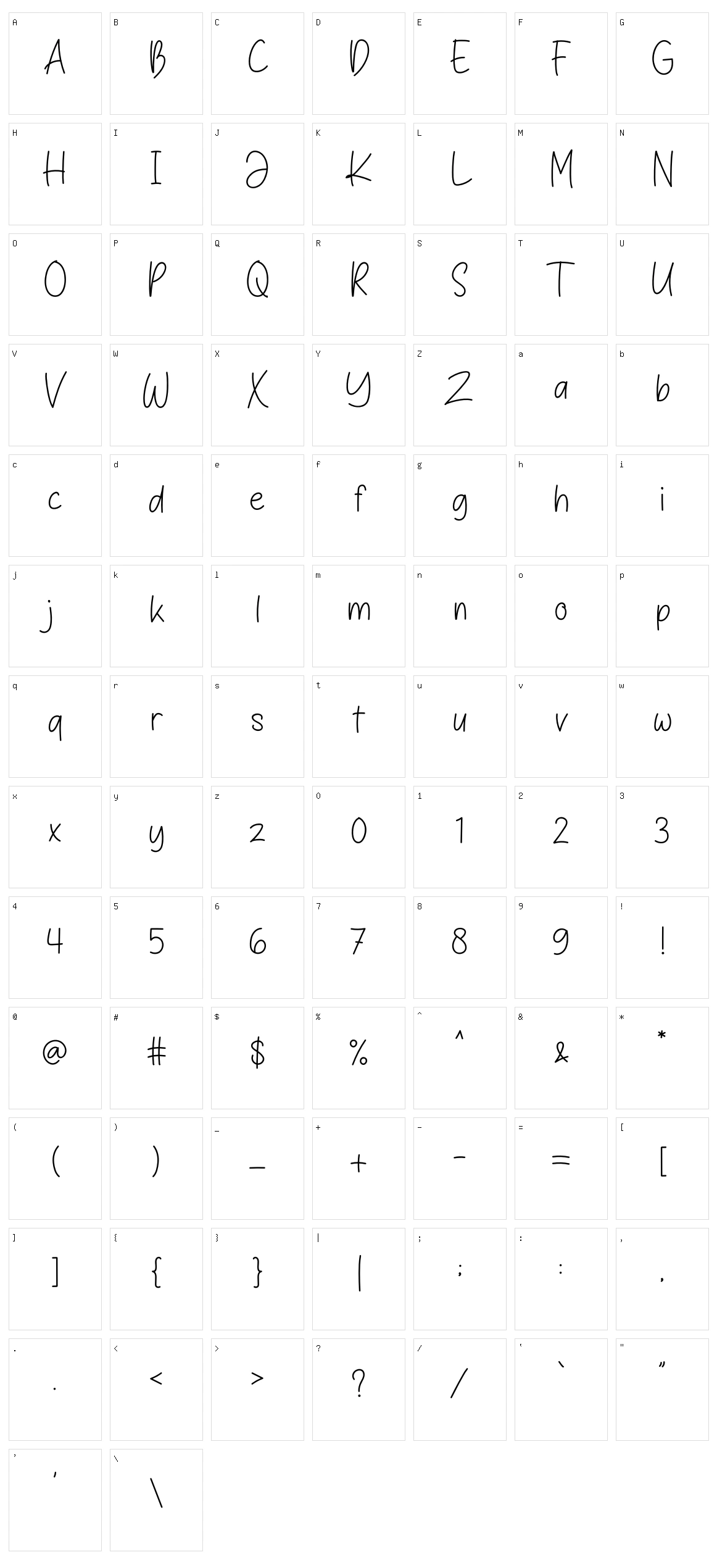 Pen Story Character Set