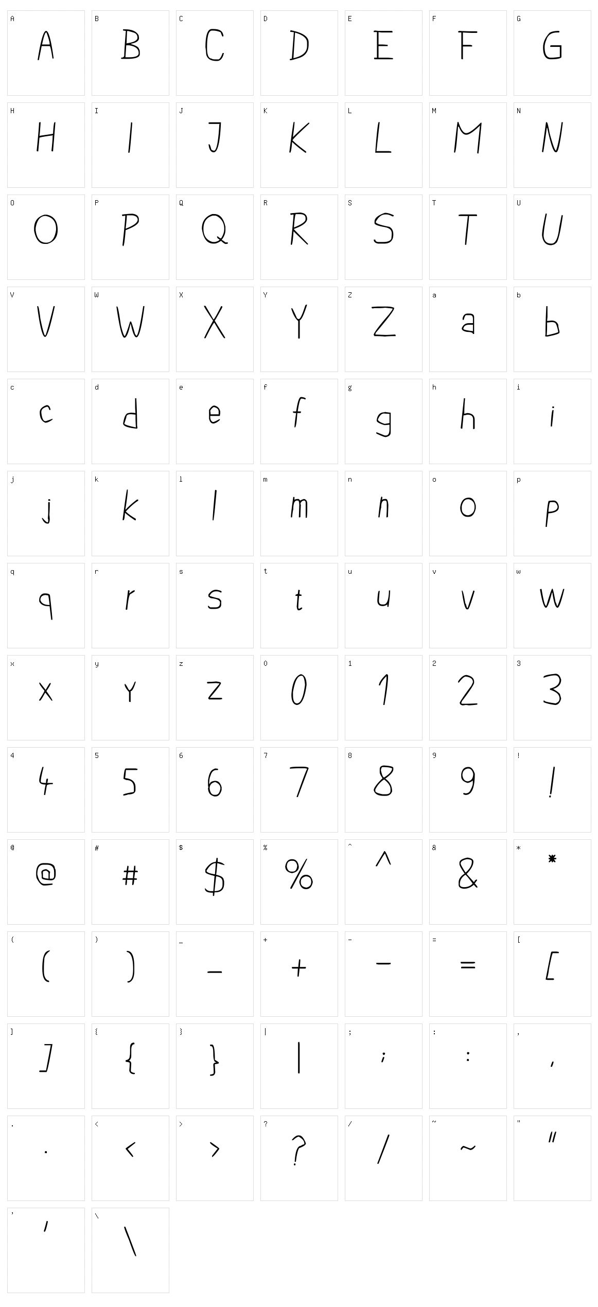 Pencil Case Character Set