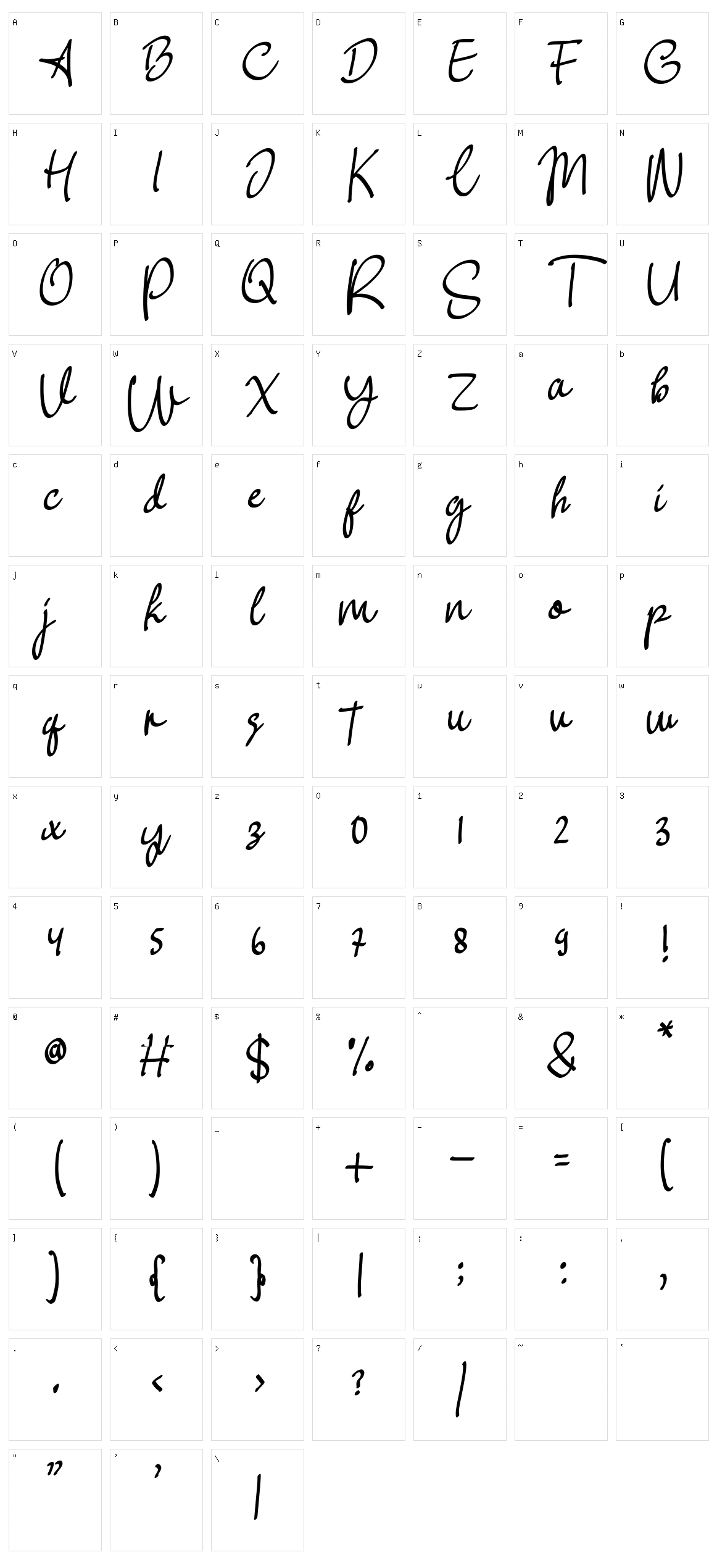 Perfect Love Character Set