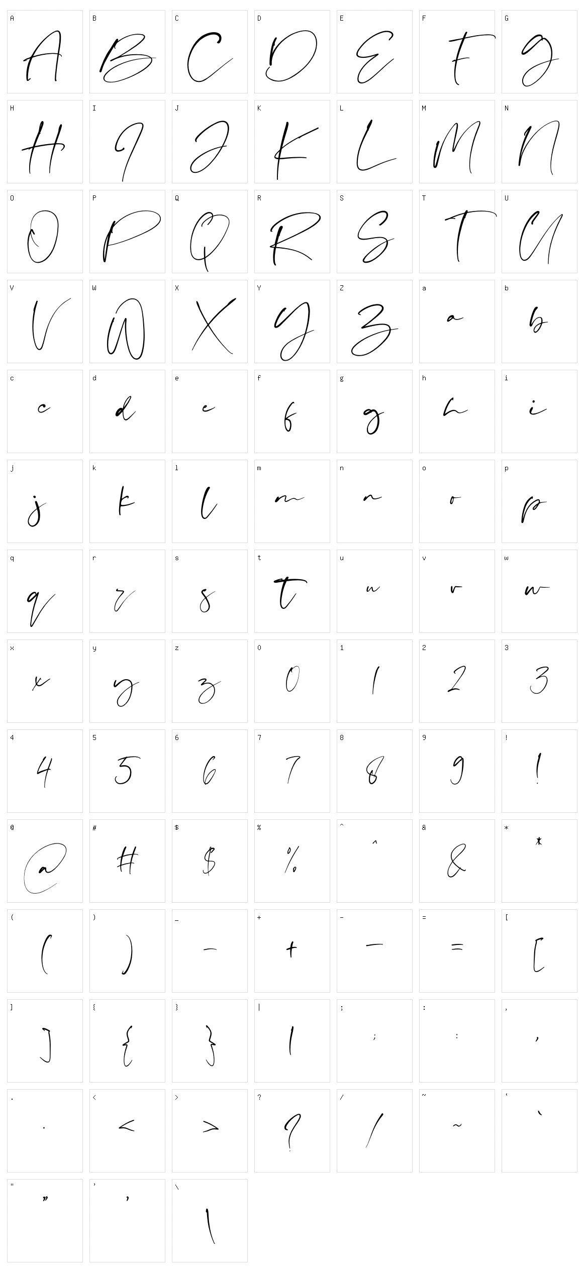 Persian Character Set