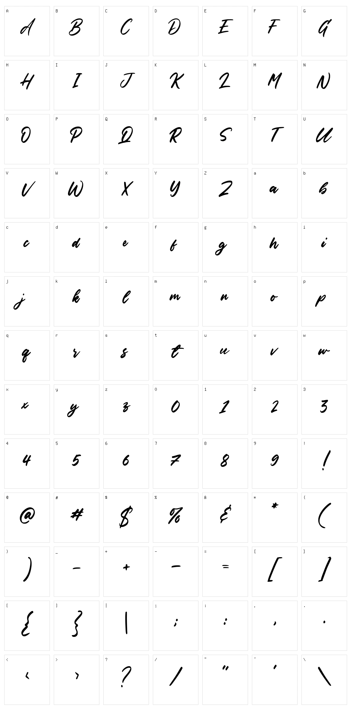 Phoenix Island Character Set