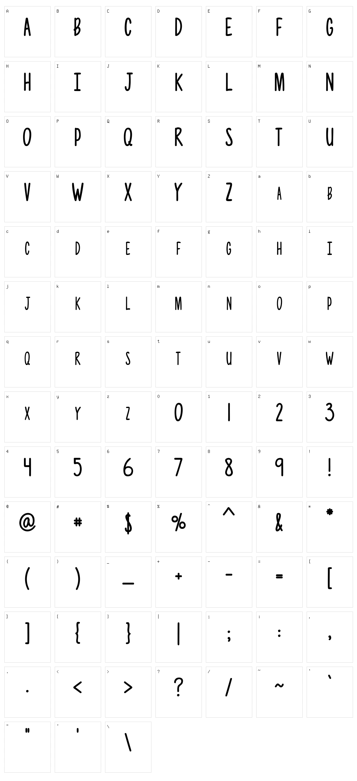 Photographs Character Set