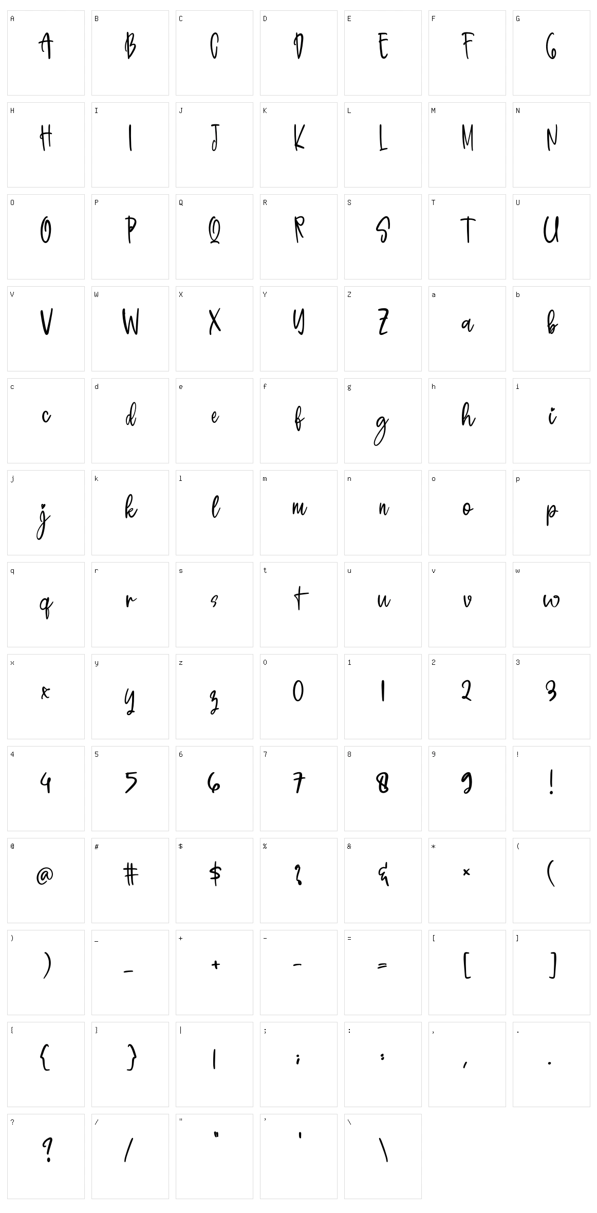 Pillowtalk Character Set