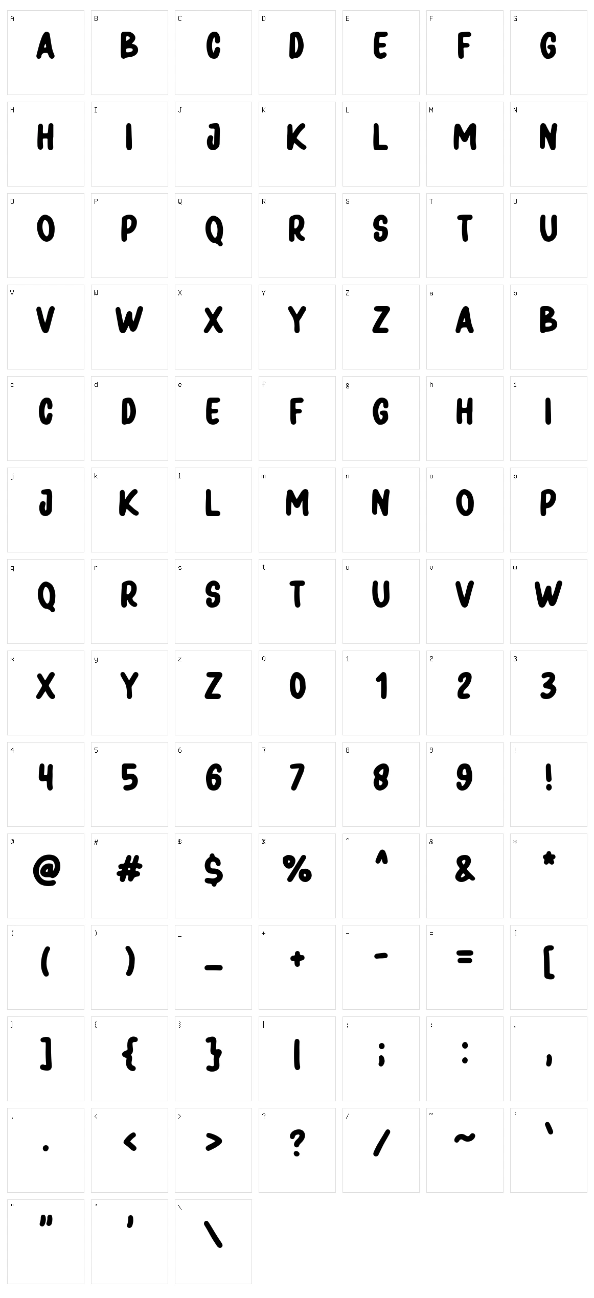 Pomerania Character Set