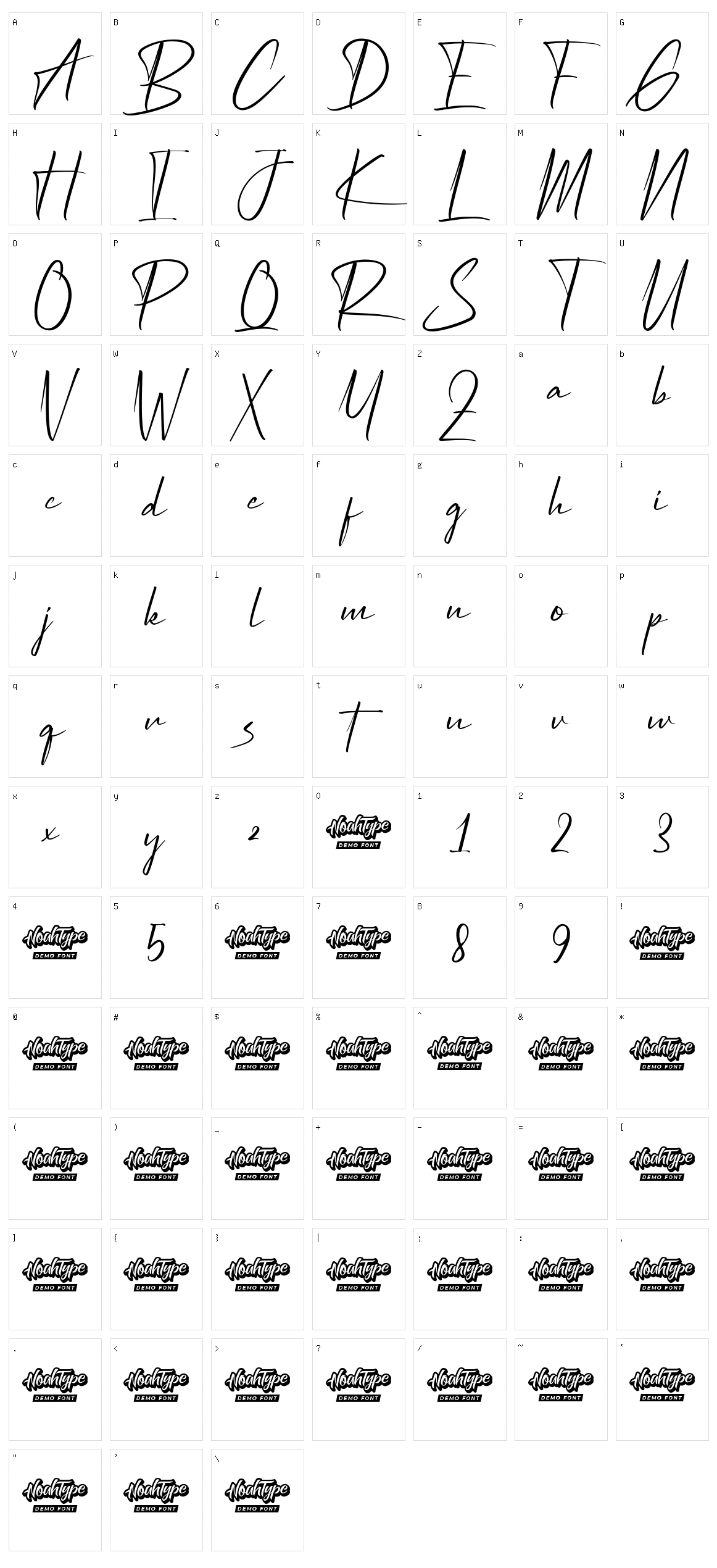 Portland S Character Set