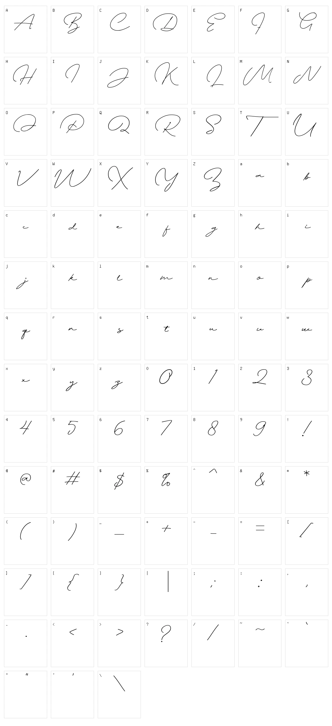 Pramodia Character Set