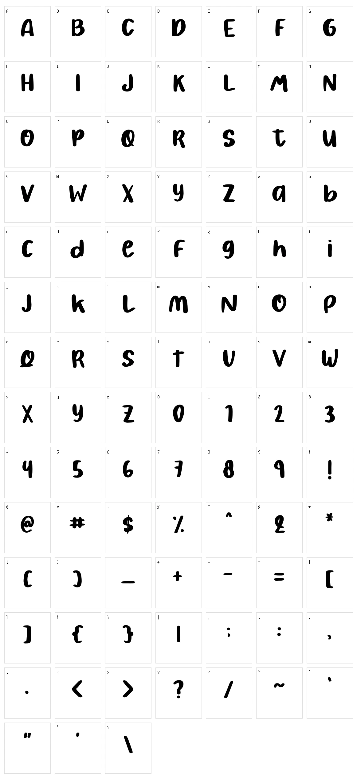 Pretty Bestie Character Set