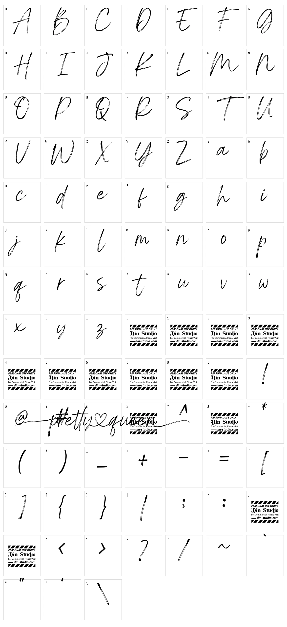 Pretty Queen Character Set