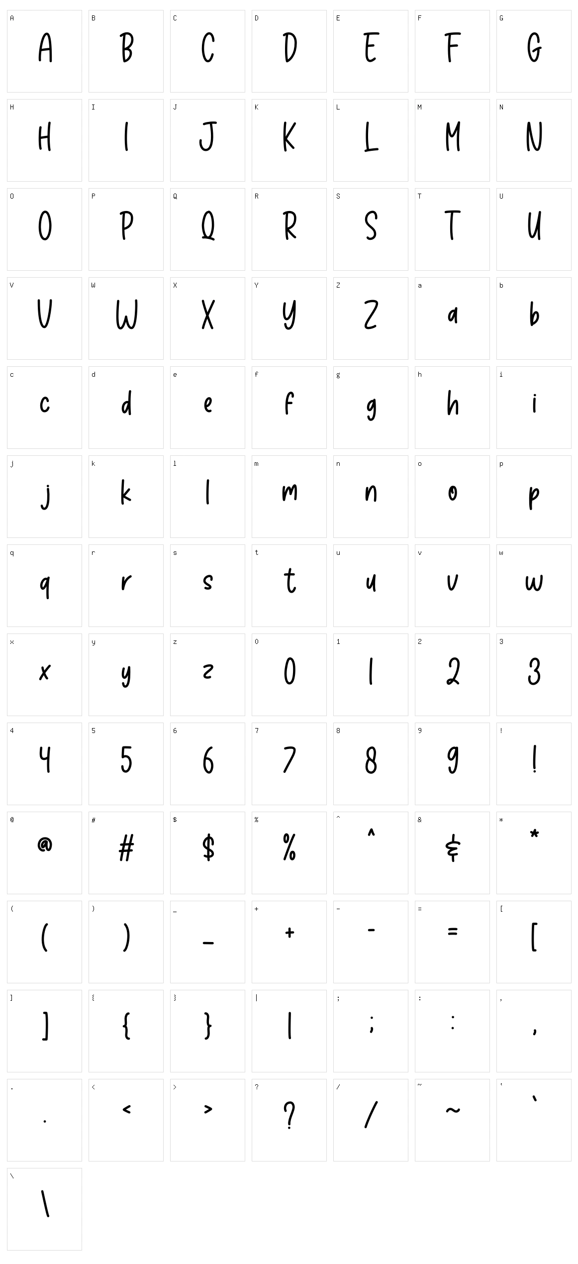 Pumpkin Spice Character Set