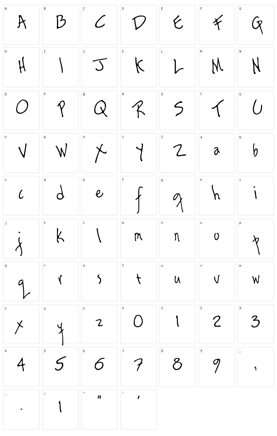 Ragamuffin Character Set