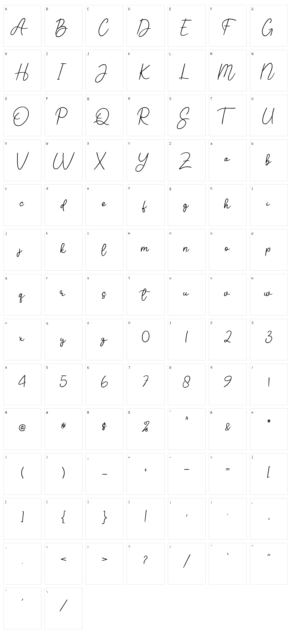 Rainbow Handmade Character Set