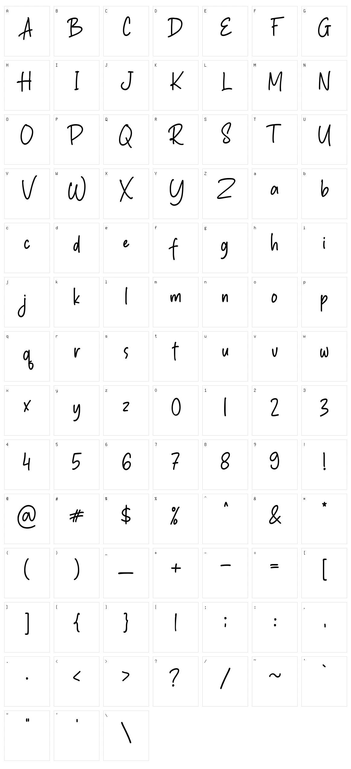 Rainbow Paper Character Set