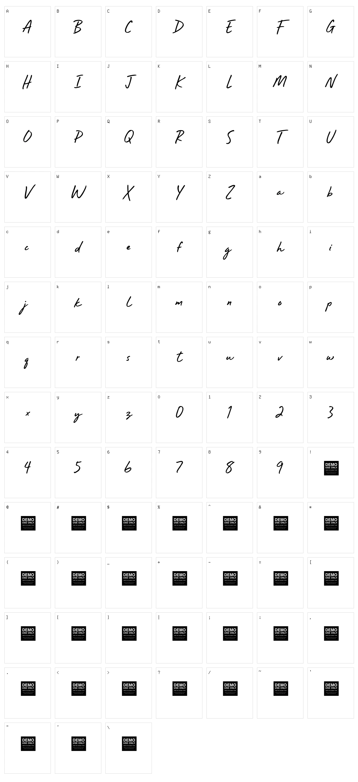 Raw Soul Character Set