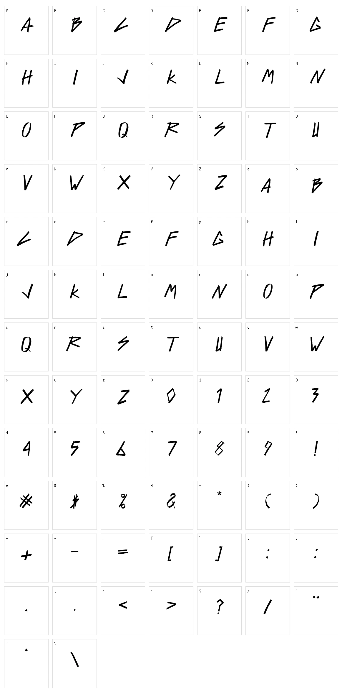 Reff Devil Character Set