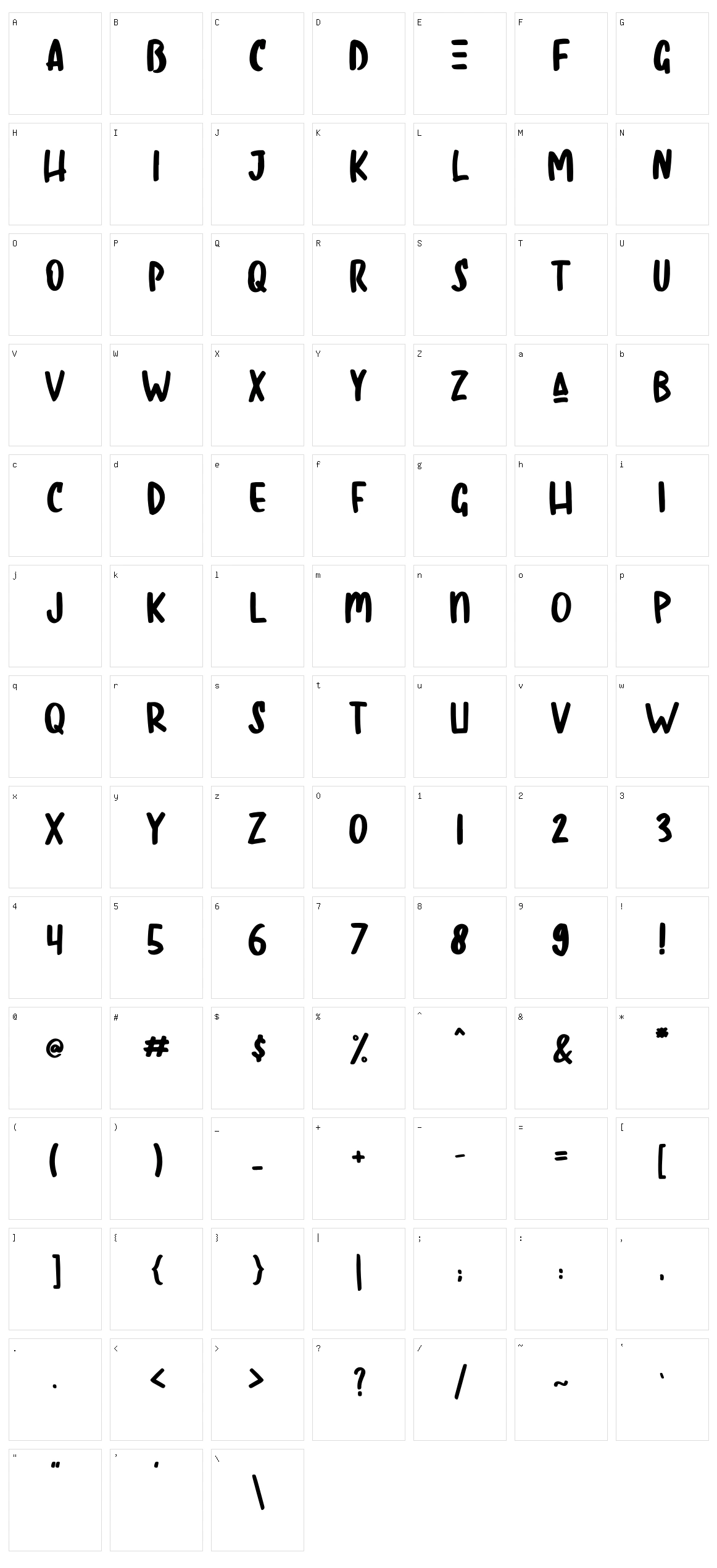 Regist Bong Character Set