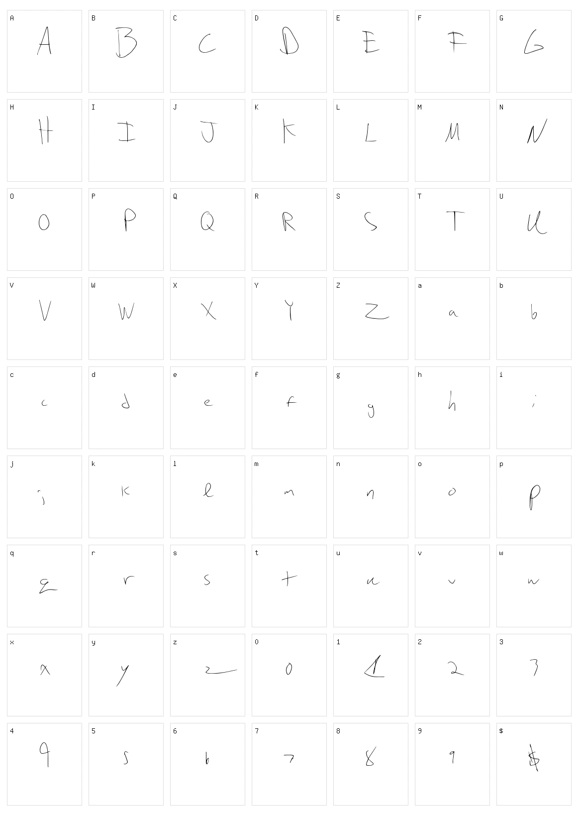 Ripe Dusk Character Set