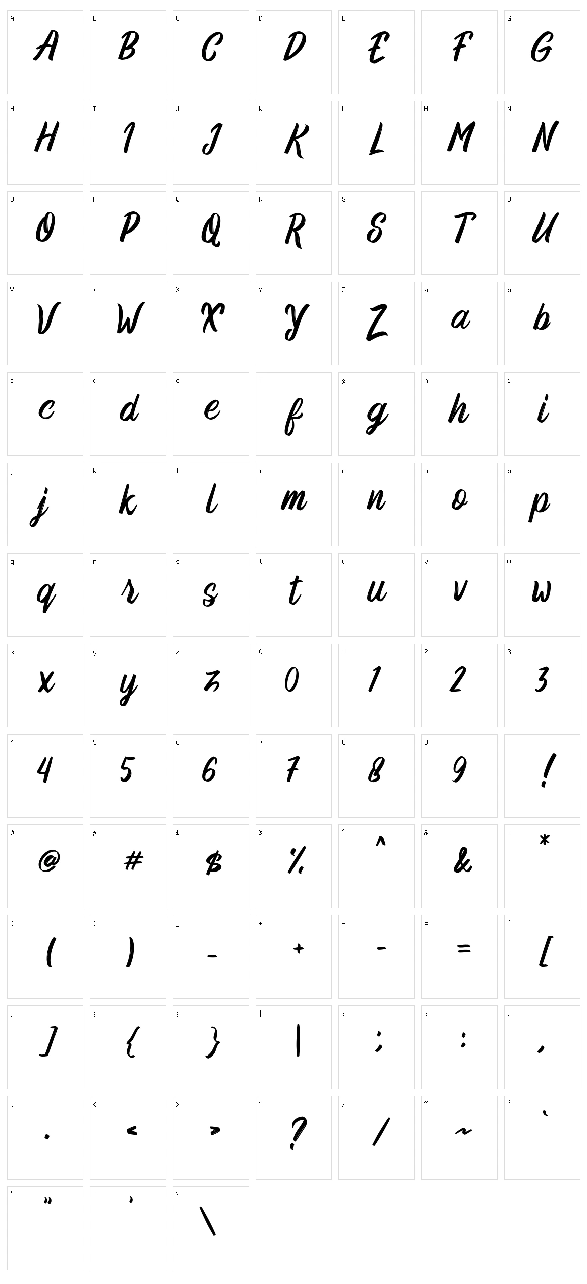 Robert Buso Character Set