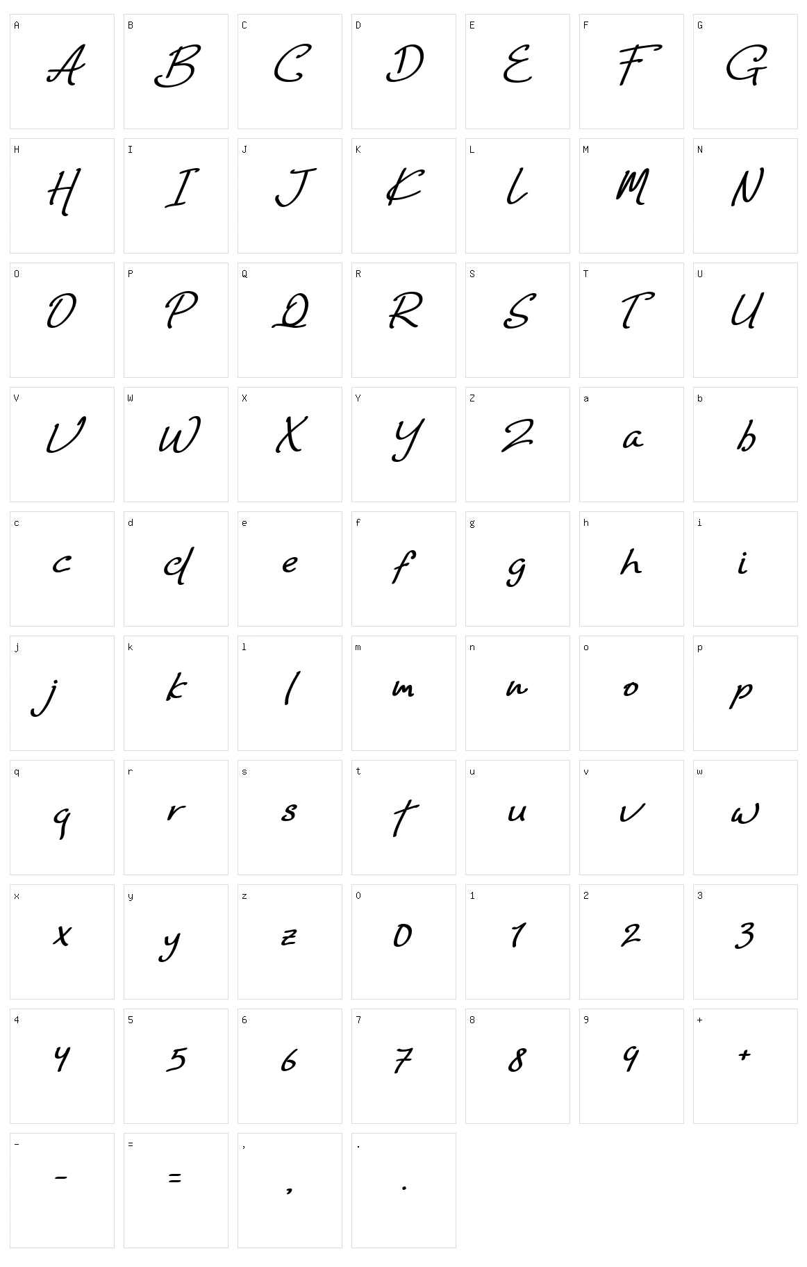 Rosewind Character Set