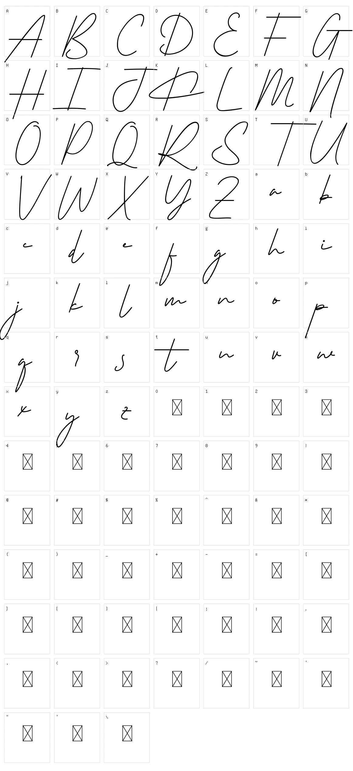 Rutinitas Character Set