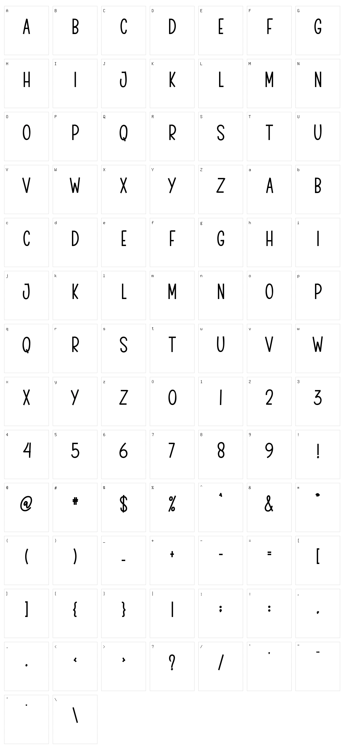 Sagitarius Character Set