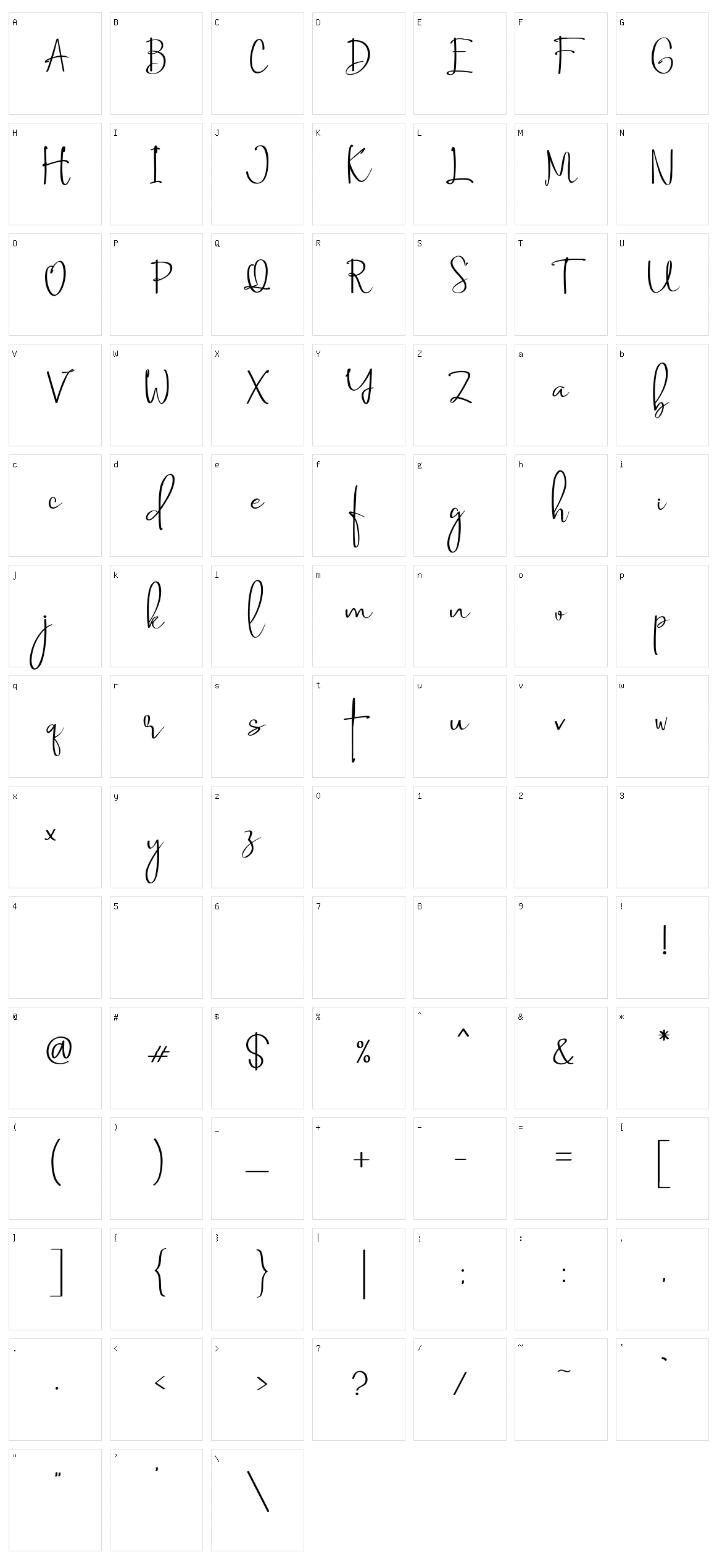 Saint Petersburg Character Set