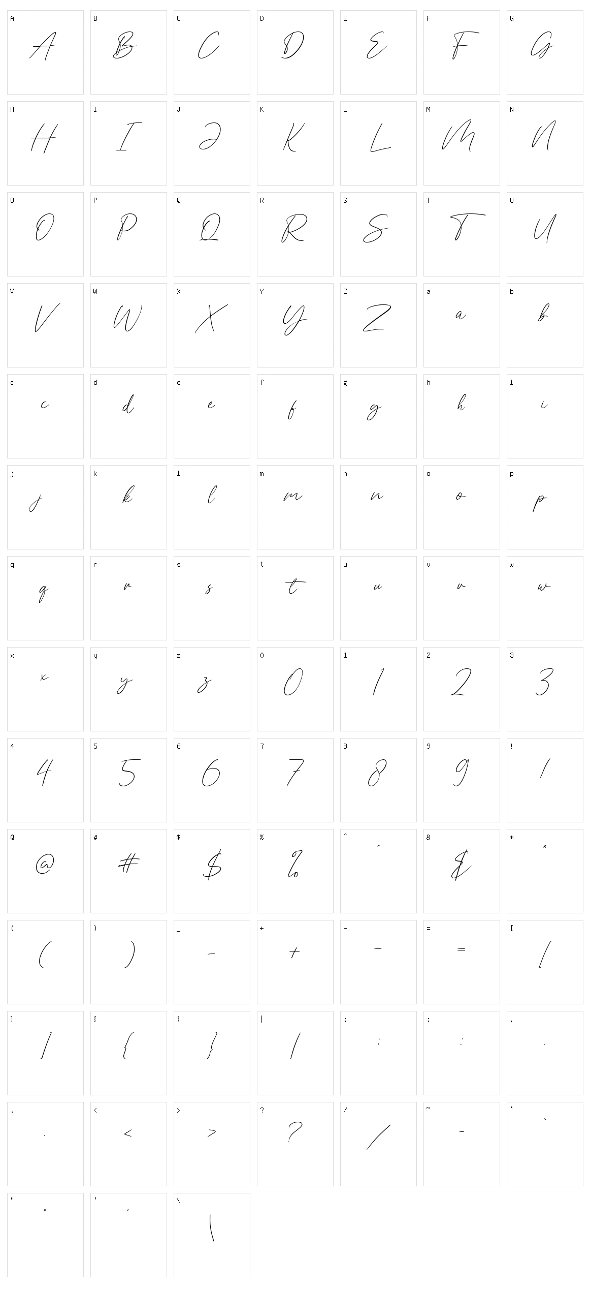 Saling Cinta Character Set