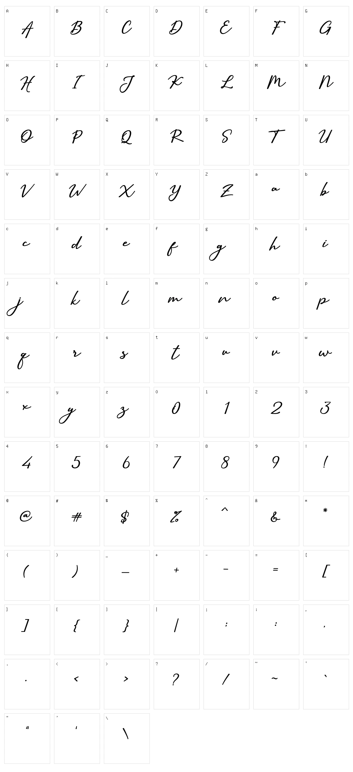 Sallim Character Set