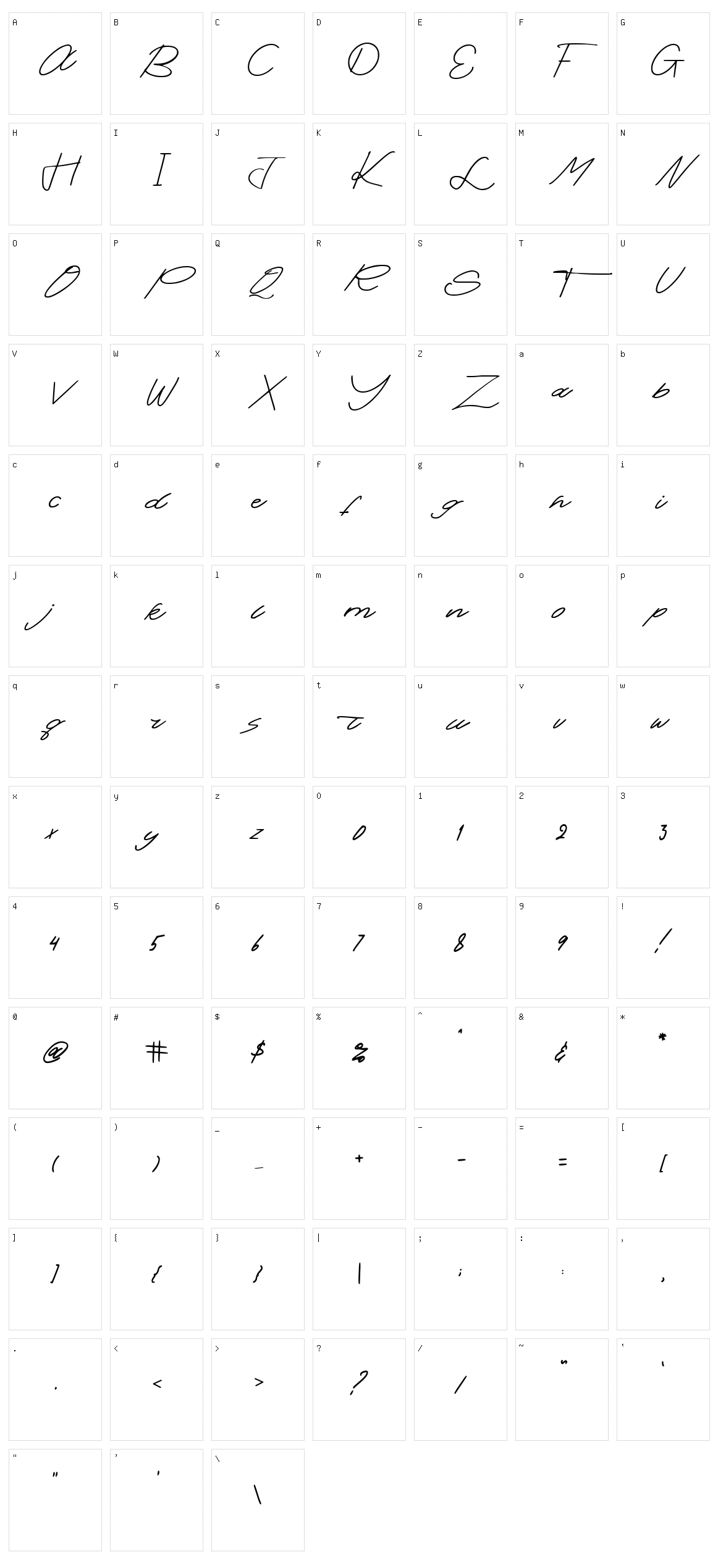 Salting Character Set